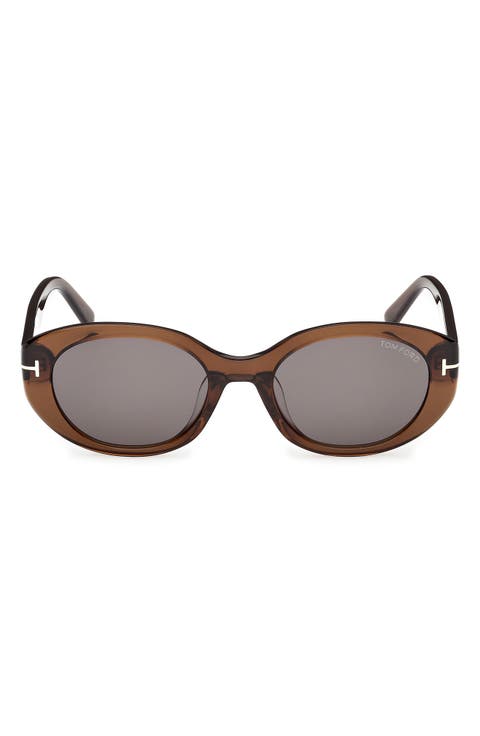 54mm Oval Sunglasses