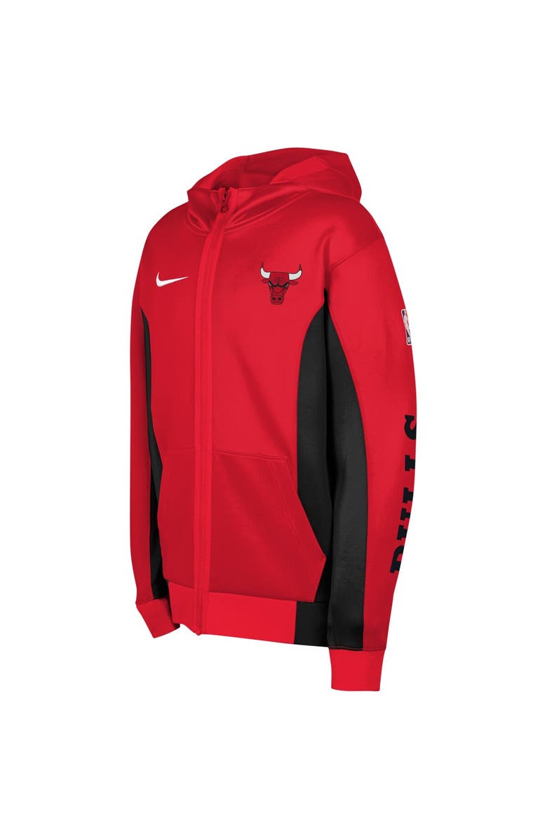 Nike Youth Nike Red Chicago Bulls Showtime Performance Full-Zip Hoodie, Alternate, color,