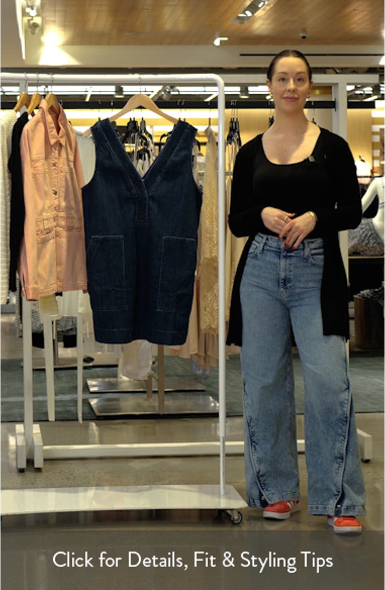 Azure V-Neck Sleeveless A-Line Minidress, sales video thumbnail