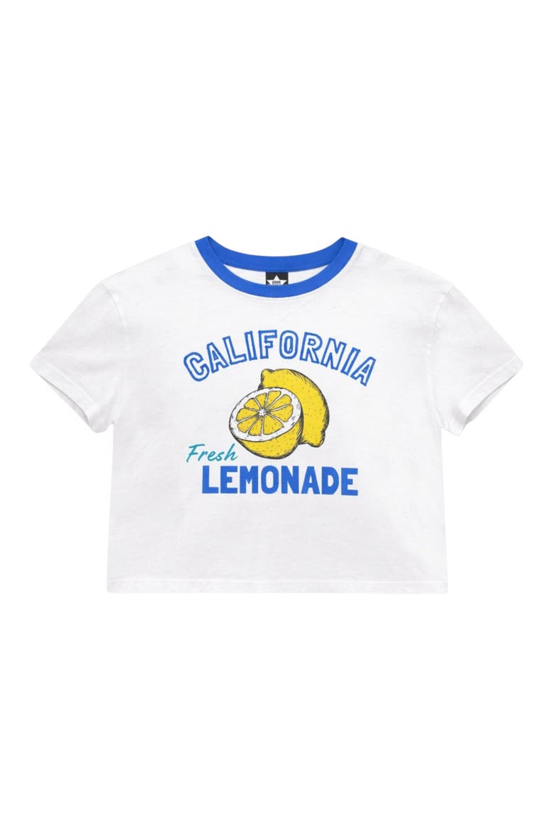 Kids' California Lemonade Graphic Dropped Shoulder Tee, Main, color, IVORY LEMONADE