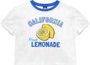 PixieLane Kids' California Lemonade Graphic Dropped Shoulder Tee