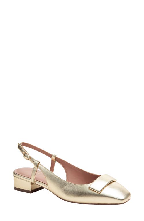 Linea Paolo Caris Slingback Pump In Gold