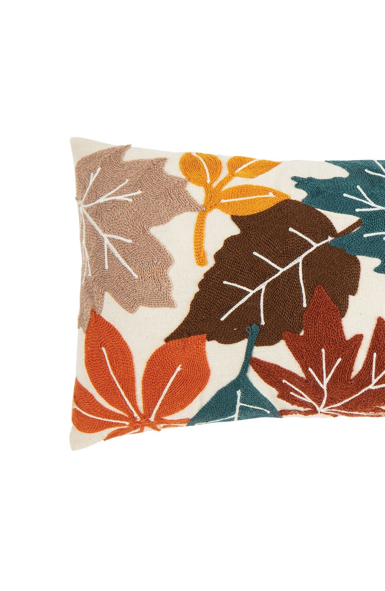 C&F Home Falling Leaves 100% Cotton Handstitched Small Long Accent Pillow 10" x 20", Alternate, color, 