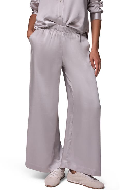 Wide Leg Satin Pants
