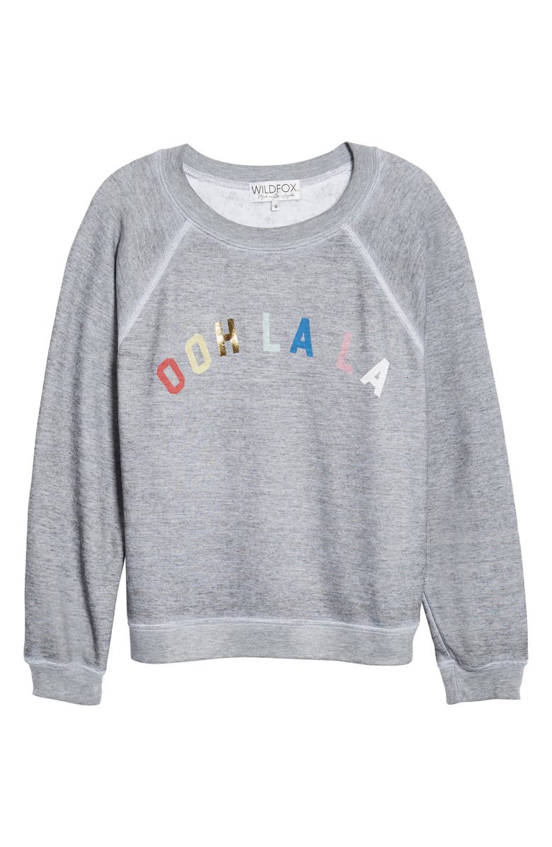Wildfox Ooh La La Sweatshirt, Alternate, color, 