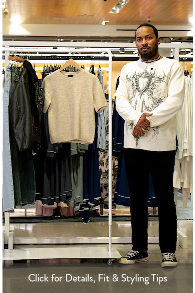 Contrast Ribbed Sleeve Sweater video