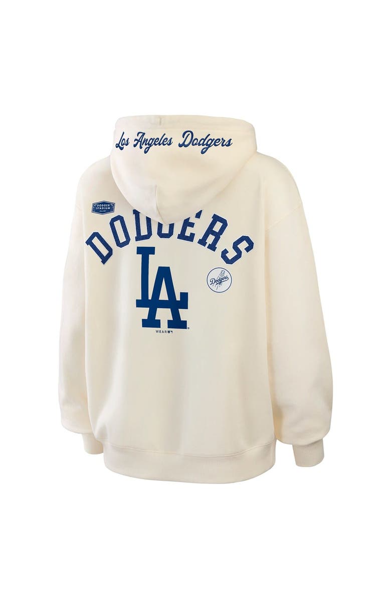 WEAR by Erin Andrews Women's WEAR by Erin Andrews Cream Los Angeles Dodgers Full-Zip Hoodie, Alternate, color, Cream