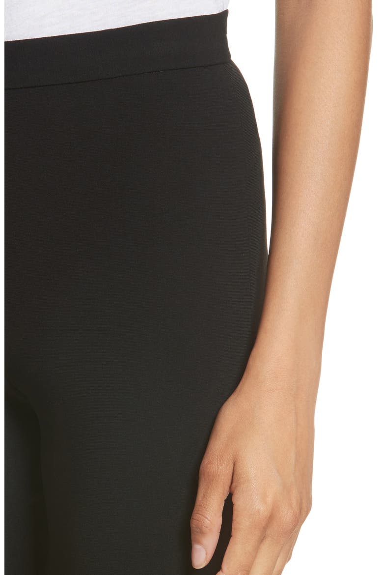 Crepe Cigarette Pants, Alternate, color, BLACK