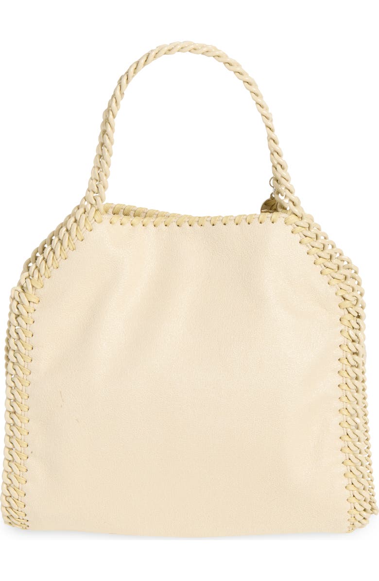 Stella McCartney Mini Falabella Shaggy Deer Faux Leather Tote, Alternate, color, Oat