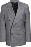Dolce&Gabbana New Martini Fit Glen Plaid Virgin Wool Double Breasted Blazer