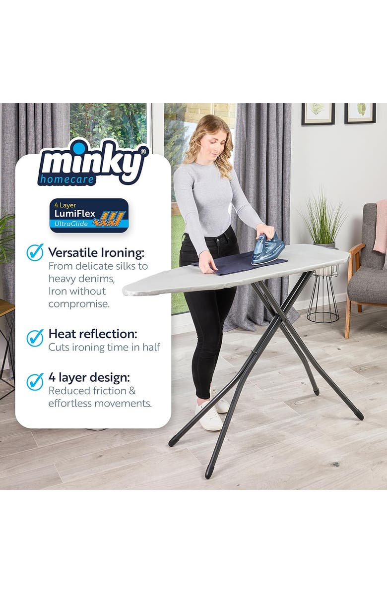 Minky SureFit LumiFlex Ironing Board Cover, Alternate, color, Grey