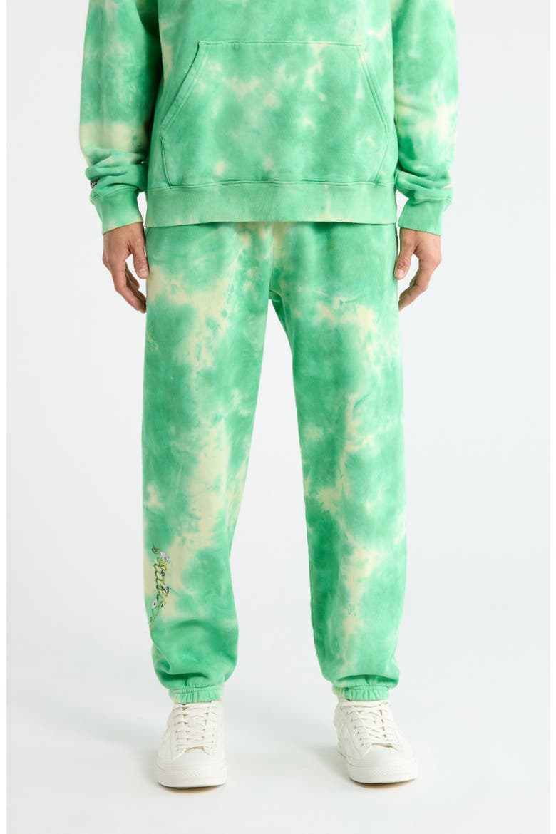 Grateful Dead Clubhouse Tie-Dye Cotton Joggers, Main, color, GREEN TIE DYE