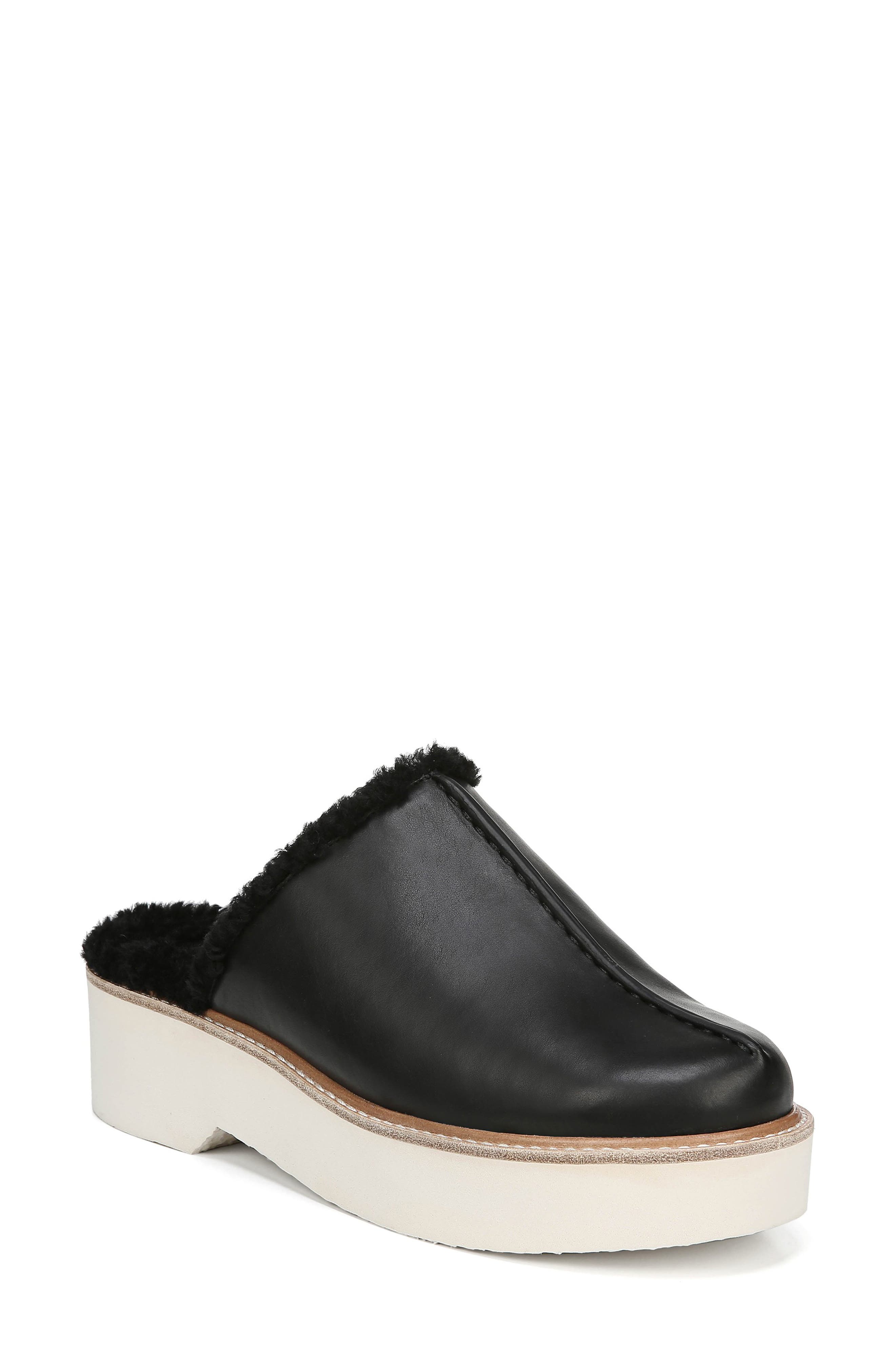 Vince Adler Genuine Shearling Lined Platform Mule, Main, color, 