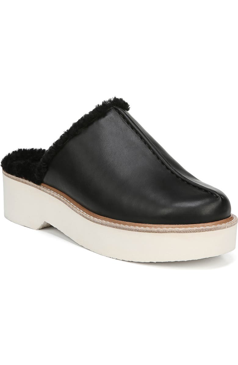 Vince Adler Genuine Shearling Lined Platform Mule, Main, color,