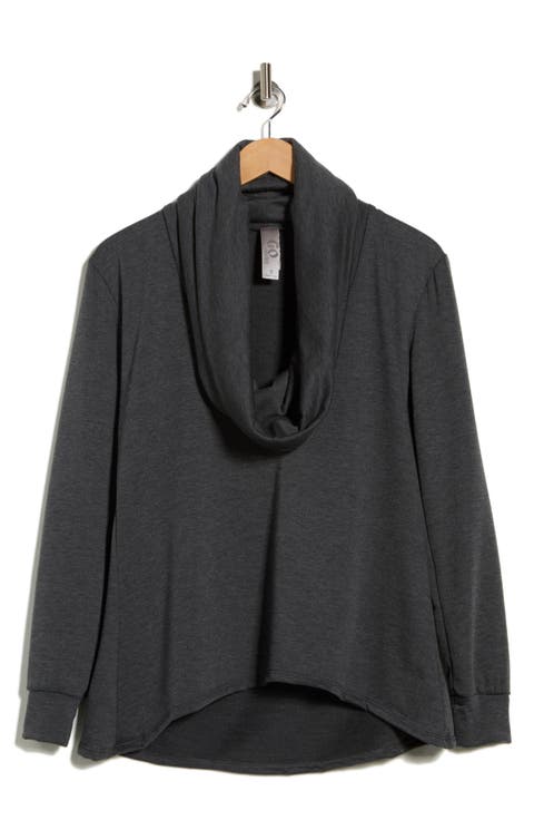 Cowl Neck Asymmetric Sweater