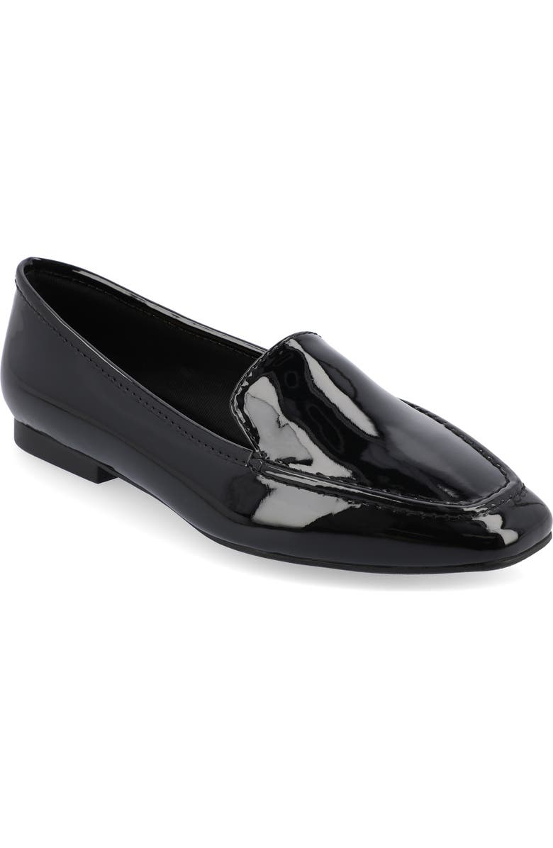 Journee Collection Tullie Loafer, Main, color, Patent/ Black
