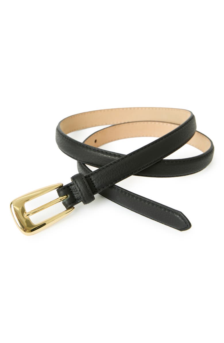 B-Low the Belt Adrian Leather Belt, Alternate, color, Black Gold