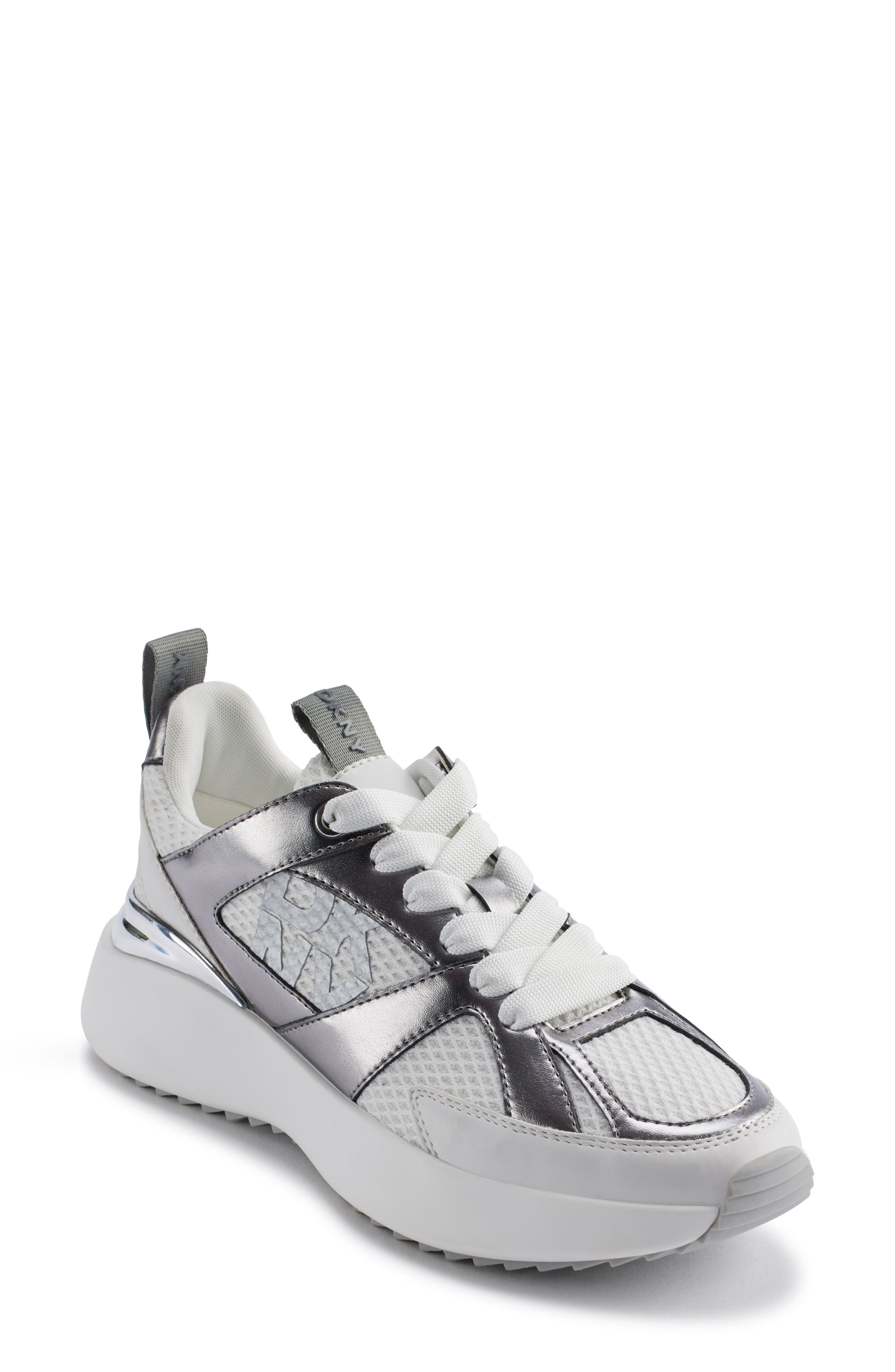 DKNY Zofi Platform Wedge Sneaker, Main, color, 