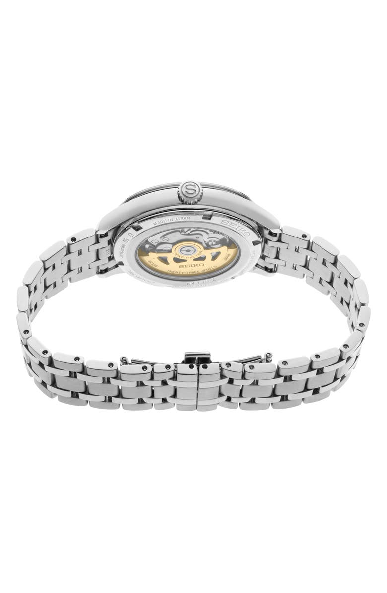 SEIKO WATCHES Presage Automatic Bracelet Watch, 41.8mm, Alternate, color, Green