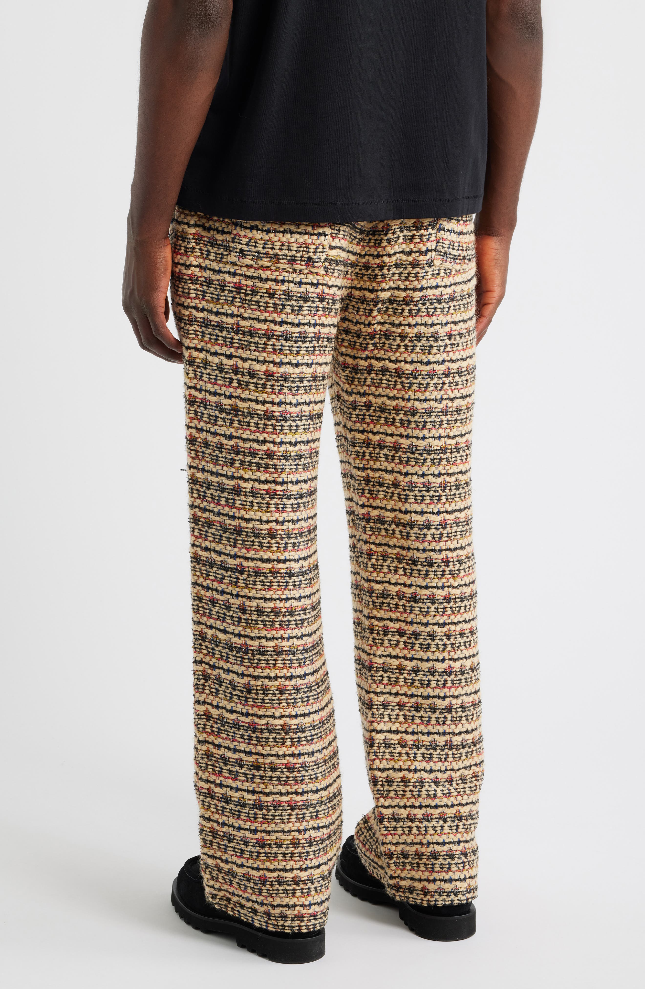 Tweed Drawstring Pants - image 2