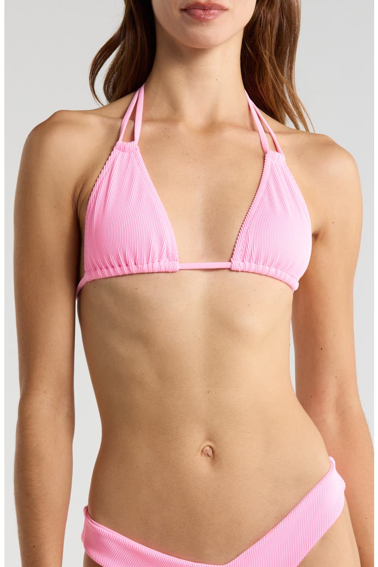 Halter Bikini Top, Main, color, FAIRY FLOSS