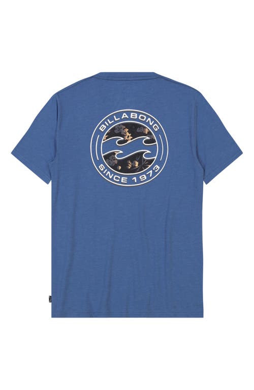 Billabong Kids' Hollow Graphic T-shirt In Arctic Blue Heathe