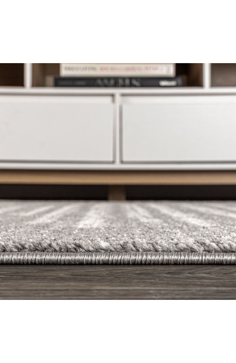 JONATHAN Y Aya Berber Stripe Geometric Area Rug, Alternate, color, Gray/Cream