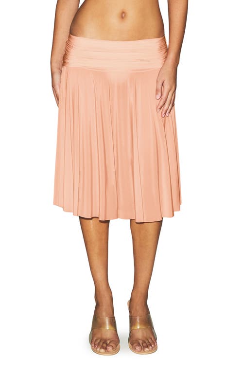 Skims Stretch-jersey Milky Sheer Midi Skirt In Pink
