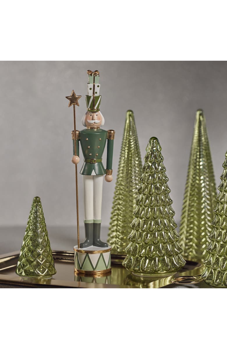 Zodax Clarence Nutcracker Soldier Figurine, Alternate, color, Green