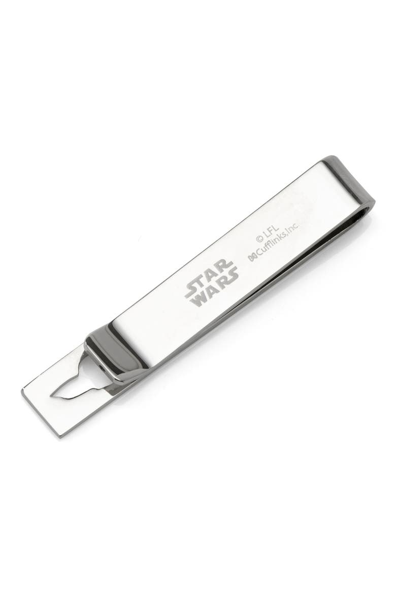 Grogu Tie Bar, Alternate, color, SILVER