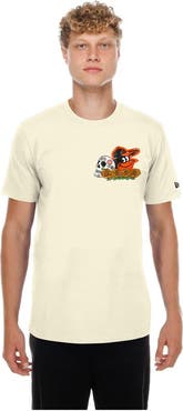 New Era Men's New Era Natural Baltimore Orioles Dia de los Muertos Sugar Skull T-Shirt