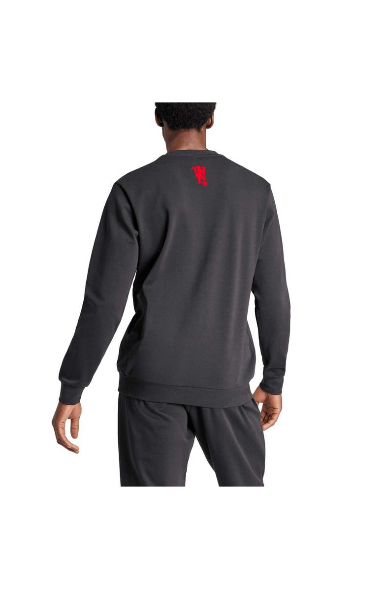 adidas Men's adidas Black Manchester United Cultural Story Pullover Sweatshirt, Alternate, color,