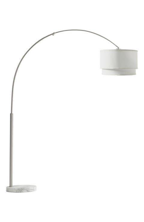 Mason 81" LED Arc Floor Lamp with Heavy-Weighted Marble Base