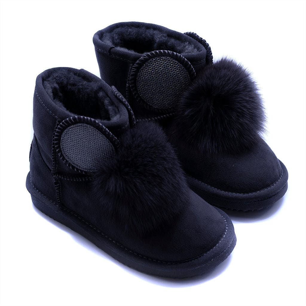 Master of Arts Pom Pom Boots, Main, color, Black