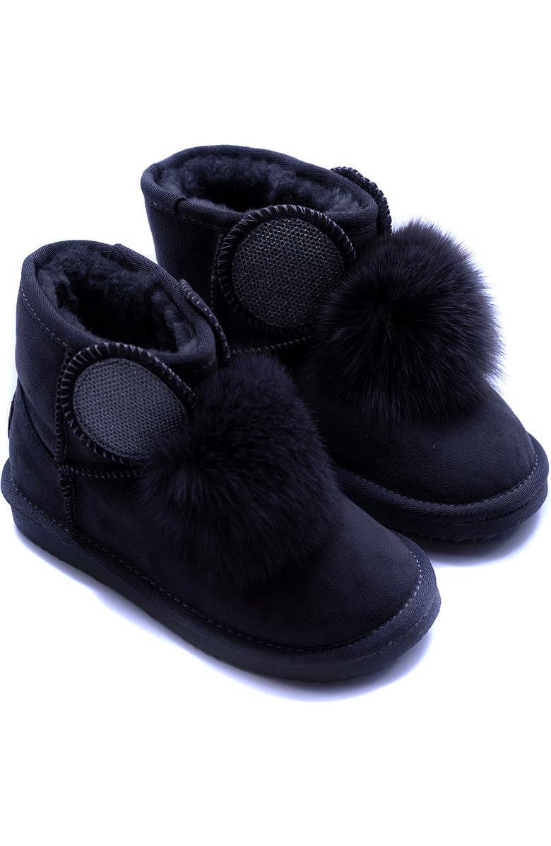 Master of Arts Pom Pom Boots, Main, color, Black