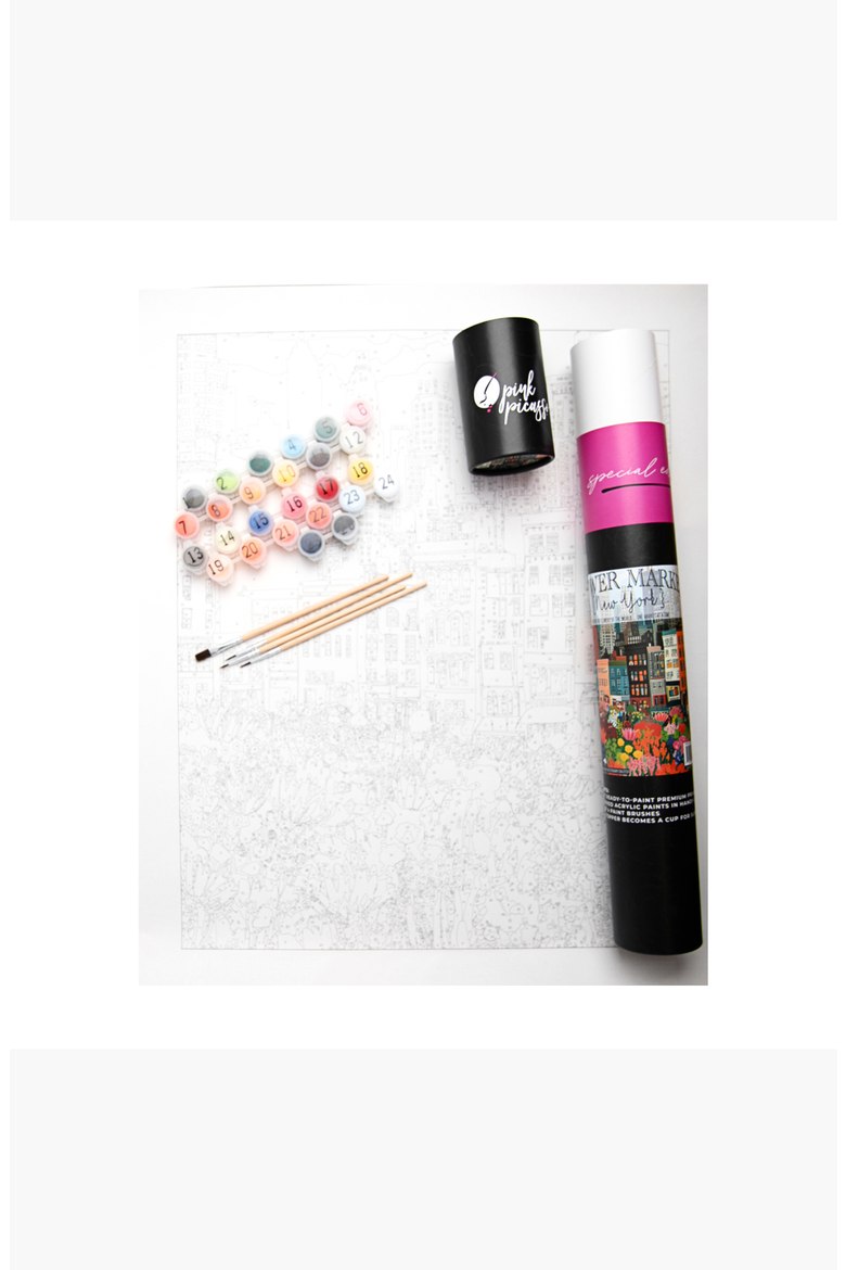 NYC Flower Market Paint by Numbers Kit, Alternate, color, Multicolor