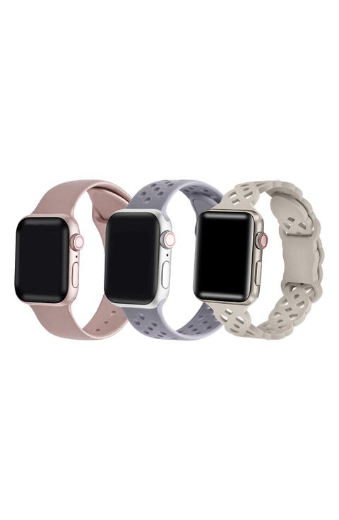 Assorted 3-Pack Silicone Apple Watch® Watchbands