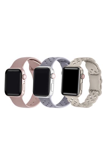 The Posh Tech Assorted 3-pack Silicone Apple Watch® Watchbands In Assorted