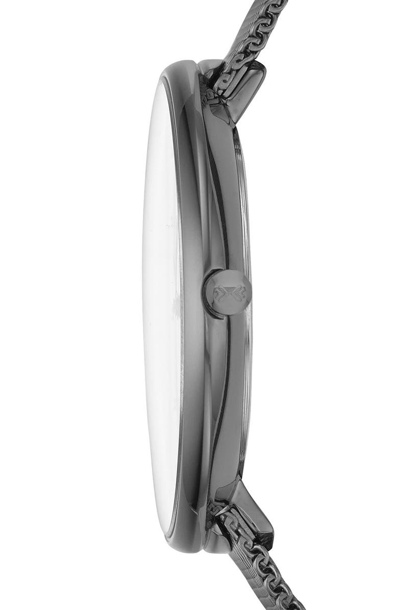 Skagen 'Gitte' Round Slim Mesh Strap Watch, 38mm, Alternate, color, 