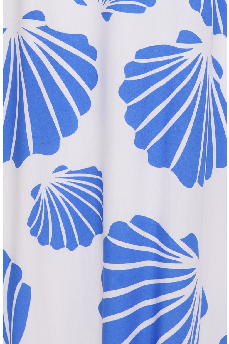 Tyla Shell Print Maxi Dress, Alternate, color, BLUE SHELL