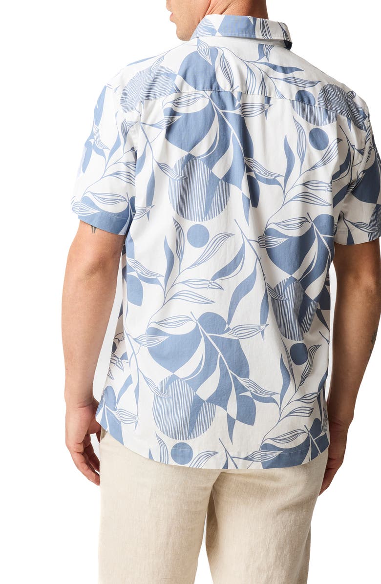 Rodd & Gunn Carrington Floral Short Sleeve Button-Up Shirt, Alternate, color, Stonewash