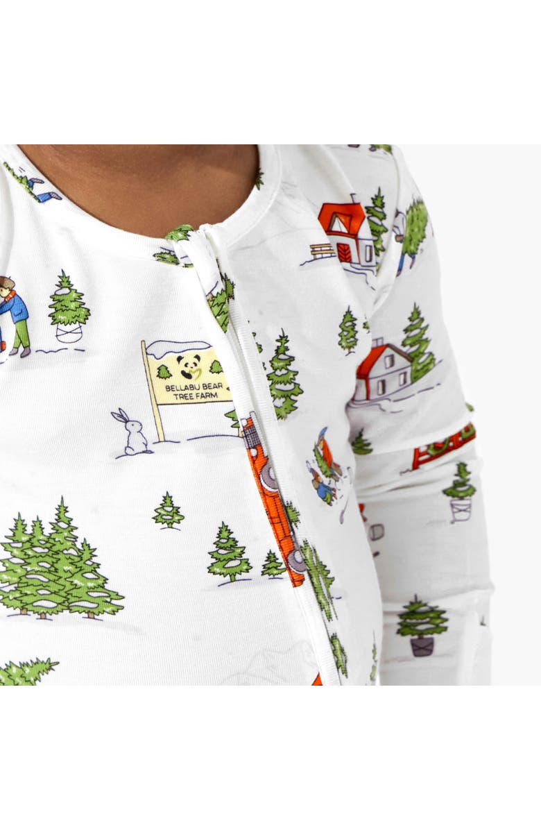 Bellabu Bear Baby Christmas Tree Farm Convertible Footie, Alternate, color, Christmas Tree Farm