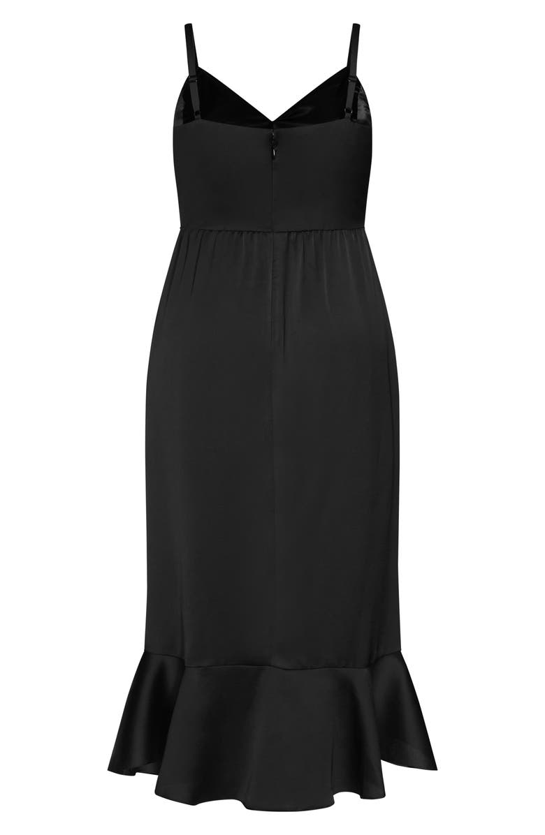 City Chic Belle Sleeveless Ruffle Maxi Dress, Alternate, color, 