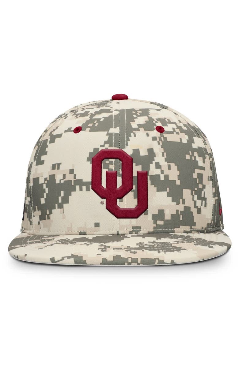 Nike Men's Nike Digital Camo Oklahoma Sooners 2025 Dugout True Performance Fitted Hat, Alternate, color, 