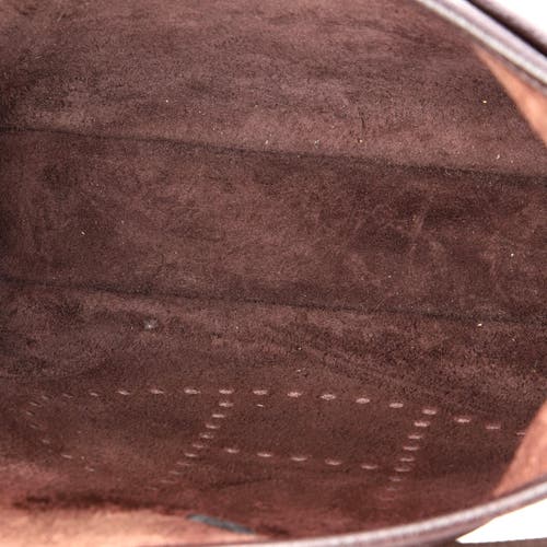 Pre-owned Hermes Hermes Evelyne Bag Gen Iii Clemence Pm In Brown