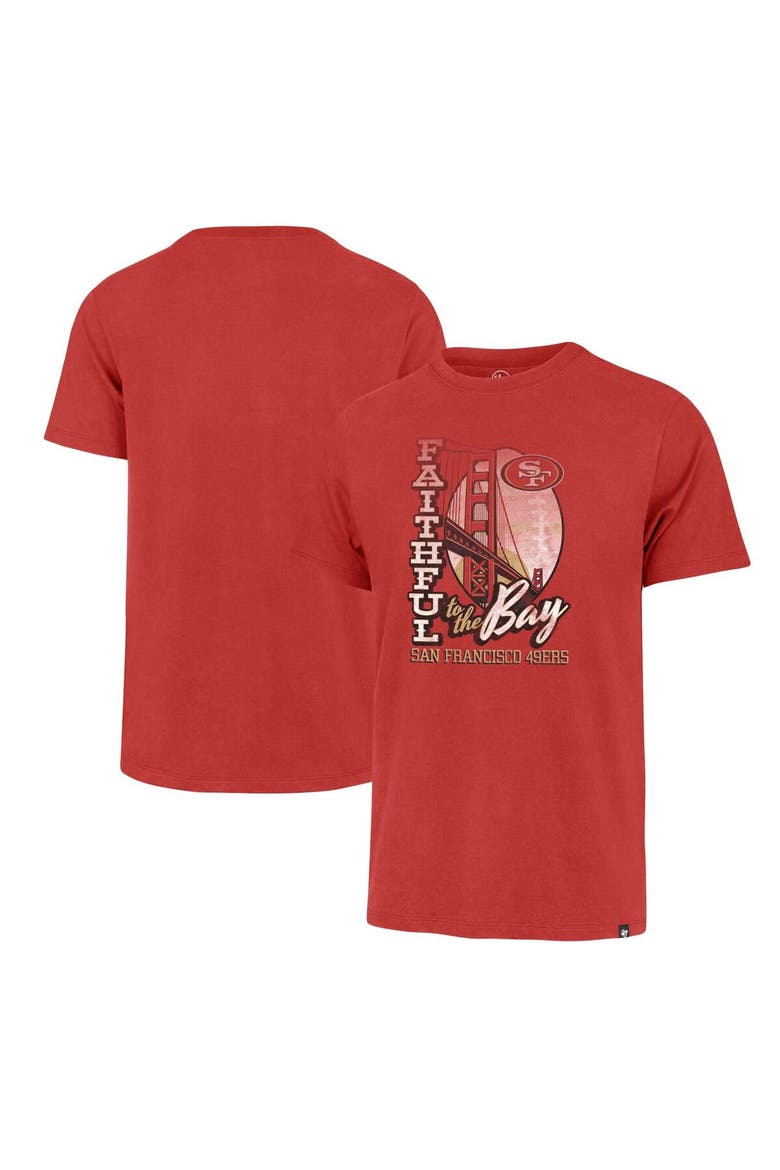 Men's '47 Scarlet San Francisco 49ers Regional Franklin T-Shirt, Main, color, Scarlet