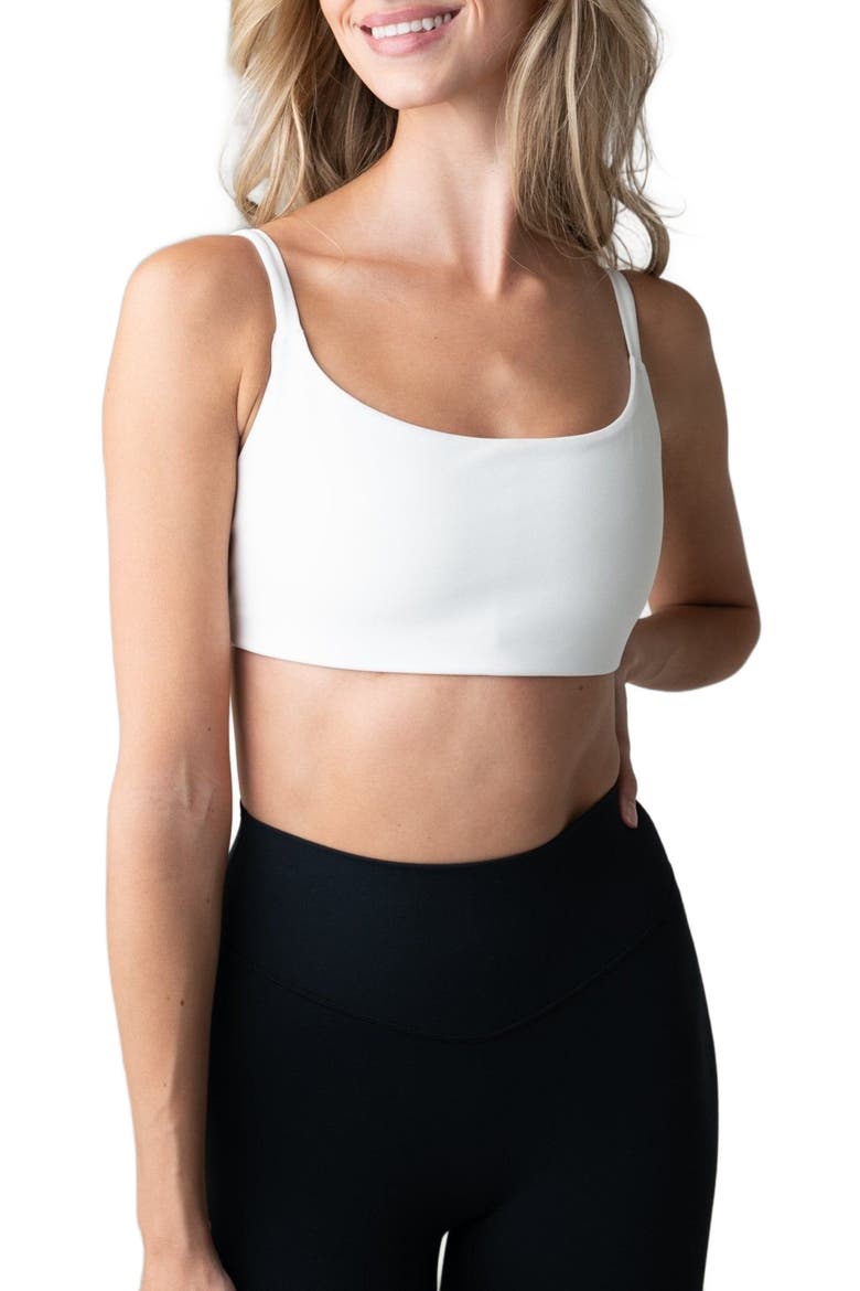 Cloud II Scoop Bra, Alternate, color, SNOW