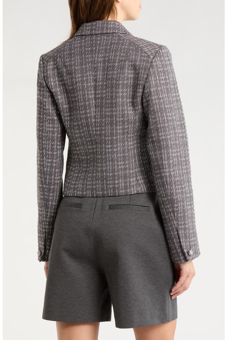 Elvy Crop Tweed Blazer, Alternate, color, DUSTY MAUVE