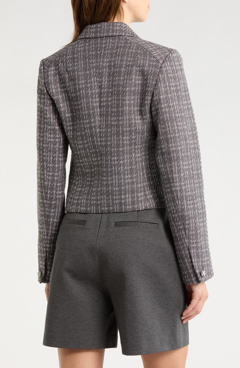 rag & bone Elvy Crop Tweed Blazer, Alternate, color, Dusty Mauve