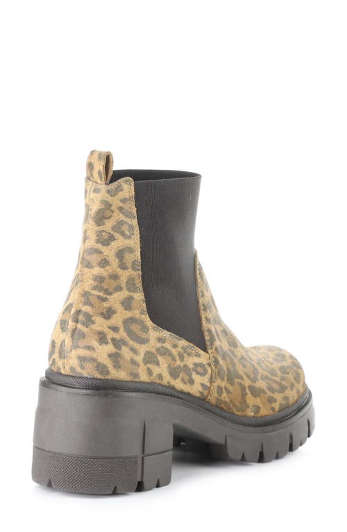 Bos. & Co. Bianc Lug Sole Chelsea Boot In Animal Print